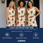 Friends in matching Women's Chime Charms Custom Face Tank Dress — a group gift photo