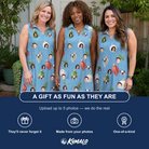 Friends in matching Women's Glimmer Globes Custom Face V-Neck Dress — a group gift photo