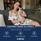 Friends in matching Women's Twinkle Tangled Custom Cat Face Off-Shoulder Dress — a group gift photo
