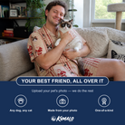 Friends in matching Men's Jolly Jingle Custom Cat Face Shirt & Shorts Set — a group gift photo