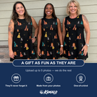 Friends in matching Women's Hooray Hats Custom Face Tank Dress — a group gift photo