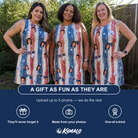 Friends in matching Women's Glam Goggles Custom Face Tank Dress — a group gift photo