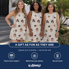 Friends in matching Women's Toast Tiaras Custom Face Tank Dress — a group gift photo