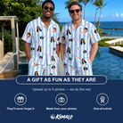 Friends in matching Men's Henhouse Hues Custom Face Shirt & Shorts Set — a group gift photo