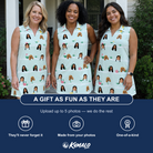 Friends in matching Women's Margarita Mayhem Custom Face V-Neck Dress — a group gift photo