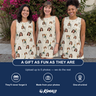 Friends in matching Women's Champagne Chill Custom Face Tank Dress — a group gift photo