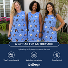 Friends in matching Women's Bride Blinders Custom Face Tank Dress — a group gift photo