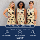 Friends in matching Women's Veil Vibes Custom Face Tank Dress — a group gift photo
