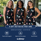 Friends in matching Women's Sundae Shore Custom Face Tank Dress — a group gift photo