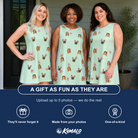 Friends in matching Women's Rindependence Day Custom Face Tank Dress — a group gift photo