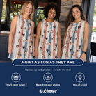 Friends in matching Women's Union Spark Custom Face Tank Dress — a group gift photo
