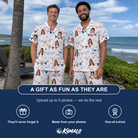 Friends in matching Men's Civic Colors Custom Face Shirt & Shorts Set — a group gift photo