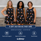 Friends in matching Women's Starsicle Swirl Custom Face Tank Dress — a group gift photo