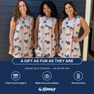 Friends in matching Women's Firework Frames Custom Face Tank Dress — a group gift photo