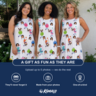 Friends in matching Women's Cousin Cookout Custom Face Tank Dress — a group gift photo
