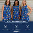 Friends in matching Women's Patio Perch Custom Face Tank Dress — a group gift photo