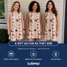 Friends in matching Women's Home Huddle Custom Face Tank Dress — a group gift photo