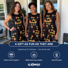 Friends in matching Women's Shoreline Cheers Custom Face Tank Dress — a group gift photo