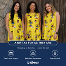 Friends in matching Women's Father’s Day Dynasty Custom Face Tank Dress — a group gift photo