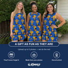 Friends in matching Women's Number One Custom Face Tank Dress — a group gift photo