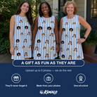 Friends in matching Women's Fizz Towers Custom Face Tank Dress — a group gift photo
