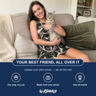 Friends in matching Women's Midnight Moonhoot Custom Cat Face Tank Dress — a group gift photo