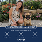 Friends in matching Women's Tangle Terror Custom Dog Face V-Neck Dress — a group gift photo
