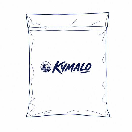 Your made-to-order item packed in a Kymalo mailer and shipped