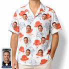 Men's Hooked Brims Custom Face Hawaiian Shirt