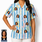 Women's Mantel Munchkins Custom Face Hawaiian Shirt