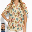 Women's Flamboyance Dance Custom Face Hawaiian Shirt
