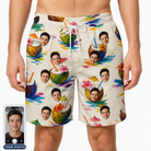 Men's Sundown Swizzles Custom Face Beach Shorts