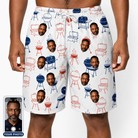 Men's Grate Expectations Custom Face Beach Shorts