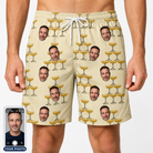 Men's Briny Betrothal Custom Face Beach Shorts