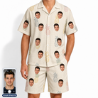 Men's Fruitful Foursome Custom Face Shirt & Shorts Set