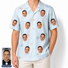 Men's Heart Hitch Custom Face Hawaiian Shirt