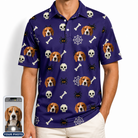 Men's Bone Appétit Custom Dog Face Polo Shirt