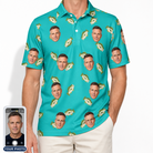 Men's Casting Call Custom Face Polo Shirt