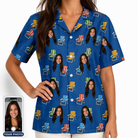 Women's Patio Perch Custom Face Hawaiian Shirt