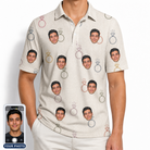 Men's Brilliant Bachelorette Custom Face Polo Shirt