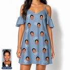 Women's Interlaced Isles Custom Face Off-Shoulder Dress