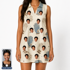 Women's Grip Happens Custom Face V-Neck Dress