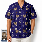 Men's Bone Appétit Custom Cat Face Hawaiian Shirt