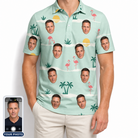 Men's Roseate Runners Custom Face Polo Shirt