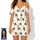 Women's Prickle Picnic Custom Face Off-Shoulder Dress