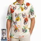 Men's Sleigh Bells Custom Cat Face Polo Shirt