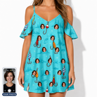 Women's Barbed Banter Custom Face Off-Shoulder Dress