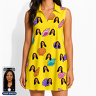 Women's Nacre Nonsense Custom Face V-Neck Dress