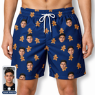Men's Cookie Kringle Custom Face Beach Shorts