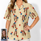 Women's Balloon Brigade Custom Face Hawaiian Shirt